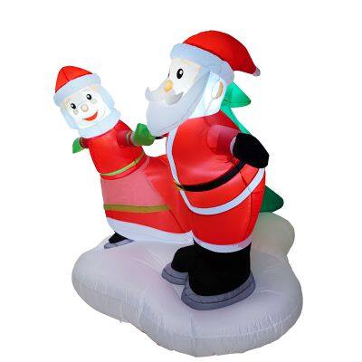 Inflatable Santa Claus With Xmas Yard Inflatable – Perfect for Xmas Decor photo-3
