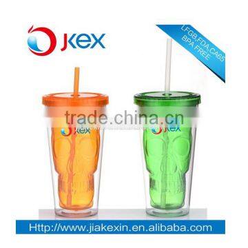 Double Wall Palstic Skull Bottle Bone China Mug Halloween Mug photo-2