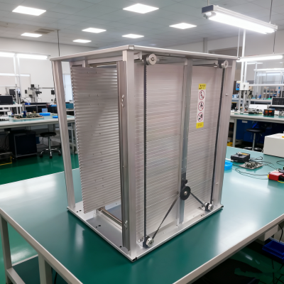 aluminum magazine rack full metal gear belt esd smt pcb racks