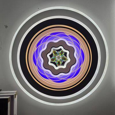 Светильник для спальни 2025, современный минималистичный светильник из стекла на потолок с LED, круглый скандинавский креативный и персонализированный светильник для кабинета