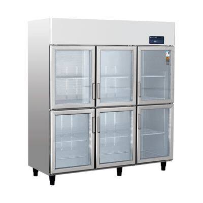 Heavy-Duty American Commercial Refrigerator With Upright Glass Door Design photo-4