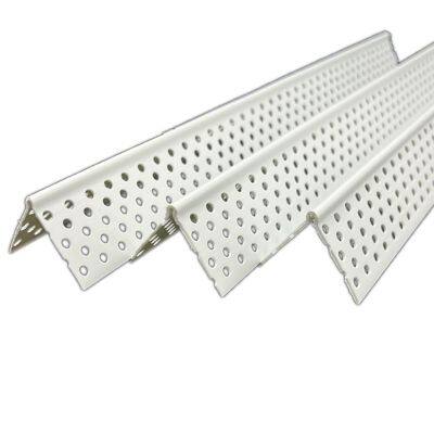 Bordão de cantoneira PVC resistente à corrosão para divisórias de drywall em PVC, destinado ao campo da construção