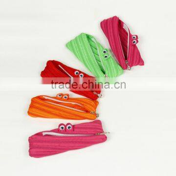 Animal Eyes Monster Zip Zipper Bag Zippers Wallet Eco Bags Purse Mini Money Wallet