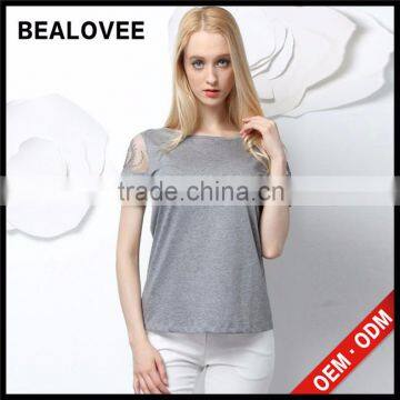 2015 Fashion Sexy Embroidery Hollow Out Solid Summer Backless Women 3d Printing T-shirt