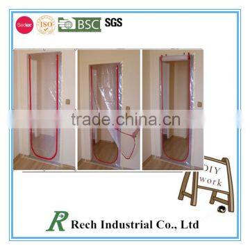 plastic zipper film sewing doors