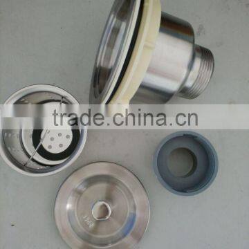 Professional Factory 1.2mm SUS 304 Stainless Steel Double Bowl Handmade Kitchen Sinks With Drainboard HD-HM10048 photo-6