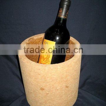 cork ice bucket/cork wine cooler