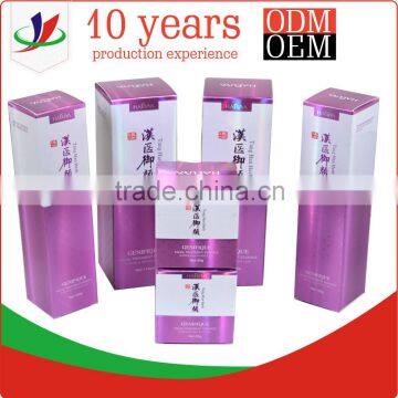 folding cosmetic creams packaging matt varnishing