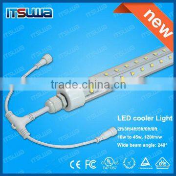 high lumen 120lm/w 25w 69'' V shape Freezer Light LED cooler lights