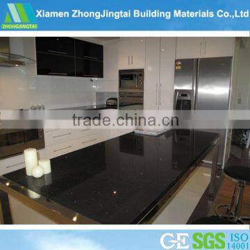 Chinese Black Portoro Bar Counter Design Quartz Stone formica counter tops