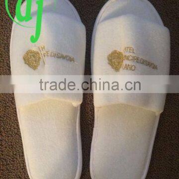 white cotton towel hotel slipper wholesale factory OEM disposable hotel slipper hotel amenities /wellness hotel/spa slipper