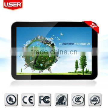 HD video digital signage totem,19 inch lcd ad player in supermarket