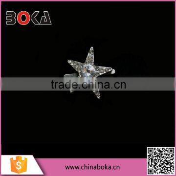 BOKA Crystal Star Rhinestone Alloy Metal Shoe buckle, Metal Star Rhinestone Buckles for bags