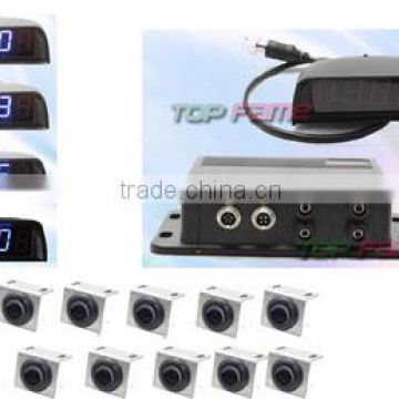 TOPFAME PS-5009 video parking sensor system factory price with 0.3-5m sensor detection