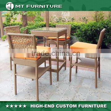 new design outdoor wicker high bar table and bar stool