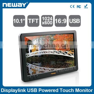 10.1 inch 4 wire resistance desktop tft lcd monitor