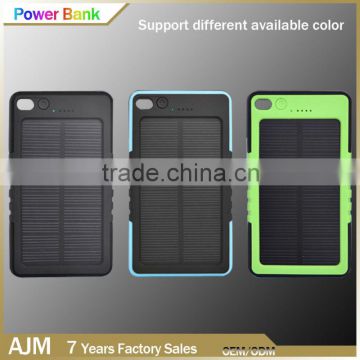 2016 New design 5000mah power bank solar big capacity power bank