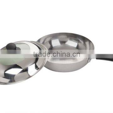good quality Stainless steel Chinese pan frying pan
