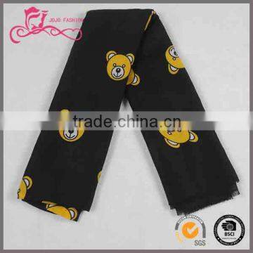 New design fashion style top quality polyester animal printing women/men scarves in germany