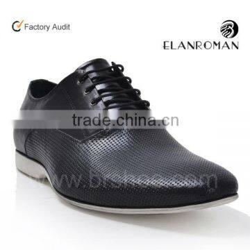 Men fashion leather casual shoes china factory