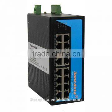 16 ports Managed Full Gigabit Industrial Ethernet Switch