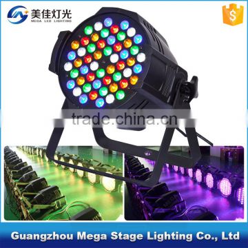 Music actived rgbwa indoor disco 54 3w led par light