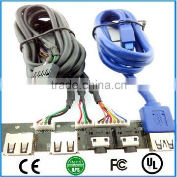 USB2.0 + 3.0 Audio Port Mic Earphone PC Computer Case Front Panel Replace Cable photo-6