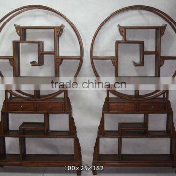 Chinese antique wooden bookshelf