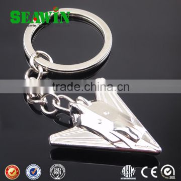 3D fashion alloy souvenir plane keychain