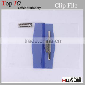 A4 size file book folder shape power long spring clip file