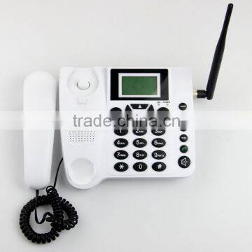 Cheap white color gsm wireless home phone