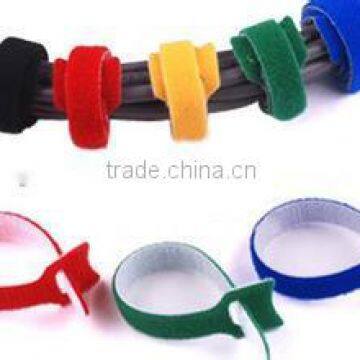 Cable Organizer Double Side Hook and Loop Cable Ties With Logo Printing photo-5