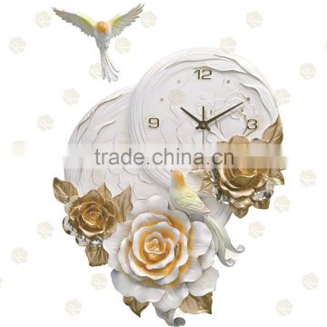 New Style Hand sculpture animal art gift clock/