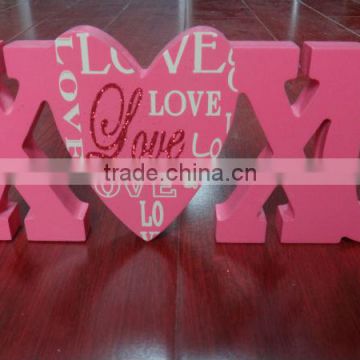 MDF Valentine's XOXO or LOVE stand 23*10*1.5cm