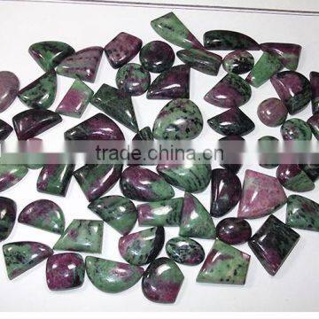 Natural ruby zoisite stone natural semi precious stones wholesale loose cabochon gemstones authentic gemstones