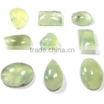 Natural prehnite stone natural semi precious stones wholesale loose cabochon gemstones authentic gemstones