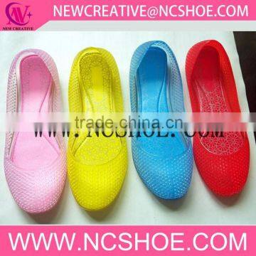 flat net colorful ladies jelly shoes