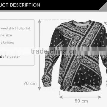 Wholesale Crew Neck Custom 3d Printing Sweatshirt no Minimum photo-3