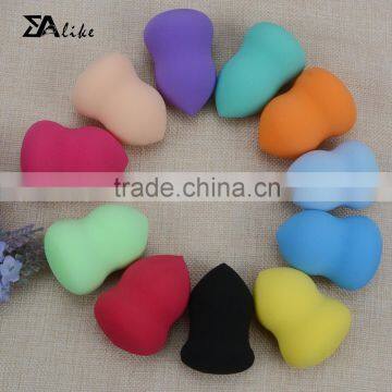 Cute cosmetic non-latex hydrophilic face foam bottle gourd makeup sponges