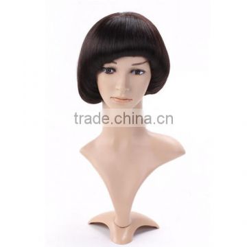 High quality factory wholesale price remy human hair short BOBO lace front wig