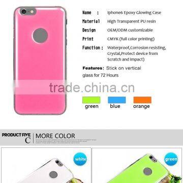 Sublimation glowing epoxy gel Case for iPhone 5 | 5s 6 plus