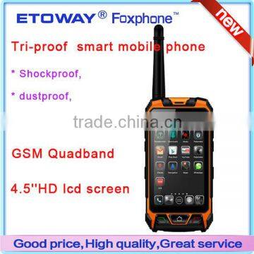 4.5'' Tri-proof smart mobile phone with PTT function