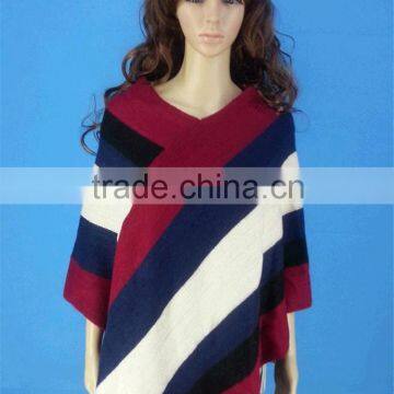 Wholesale new knit crochet sweater poncho custom sweater poncho wool