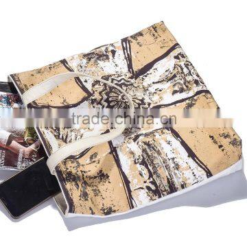 New Arrival High Quality Women Shoulder Bag Female Canvas French Country Tote Bags photo-3