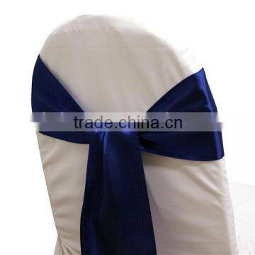 Navy Blue, Fancy Vogue Satin Chair Sash Tie Back,bow Tie,knot,wedding Cheap Chair Covers and Sashes for Sale