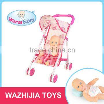 china factory 2016 baby toys child toy pet stroller for sale with doll