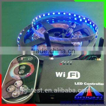 High quality 5-24V RGB led strip Wifi controller with remote controller