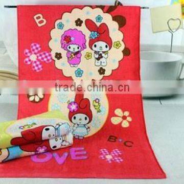 India Market Reactive printing detailing cotton towel