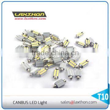 Festoon 39mm 42mm 8 pcs 5050 SMD canbus led license plate light with aluminum housing