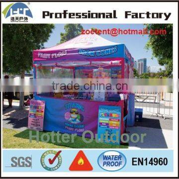 40mm/50mm hexagonal tube aluminum frame party shelter tent/shelter canopy custom printed for exhibition